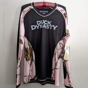 Duck Dynasty Women's Long Sleeve Performance T-Shirt Realtree Pink